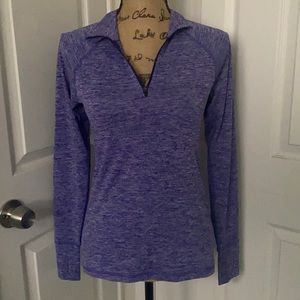 Rapidry Performance Purple 1/4 Zip Long-Sleeve Top